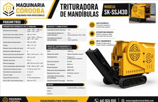 Machacadora Trituradora de mandíbula