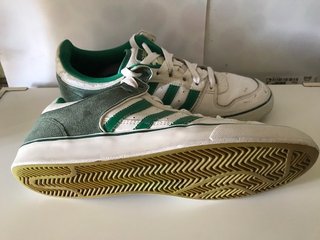 Adidas Sneakers Pelle Verde/Bianco Misura 46