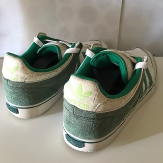 Adidas Sneakers Pelle Verde/Bianco Misura 46