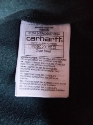 Sudadera Carhartt WIP Chase Teal