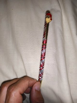 Bolígrafo Papá Noel Candy Cane