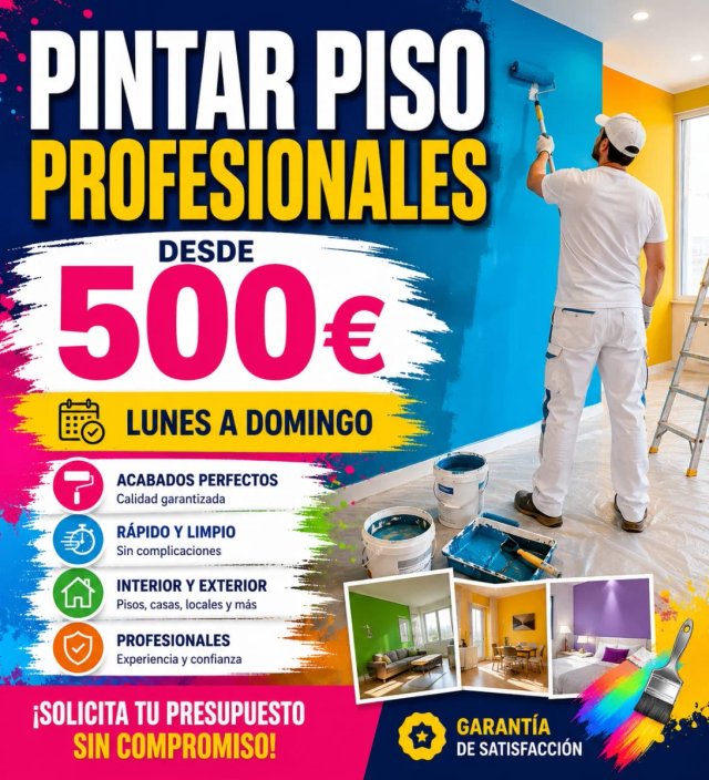 Pintores,Pintamos Piso,Pintura Profesional
