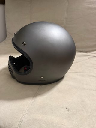 Casco Moto DMD Vintage Gafas Cuero