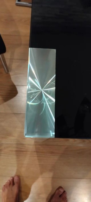 Mesa comedor cristal + 4 sillas y mesa auxiliar