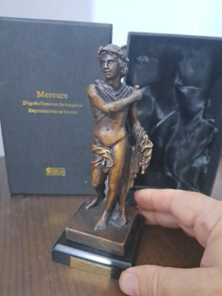 Figura Bronce Dios Mercurio Hermes