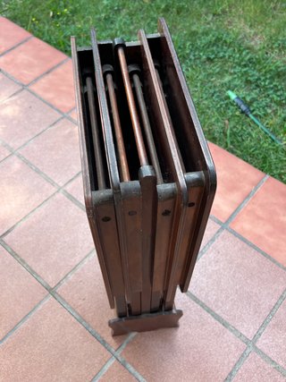 Juego 4 mesas auxiliares plegables madera