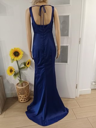 Vestido largo fiesta azul
