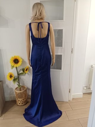 Vestido largo fiesta azul