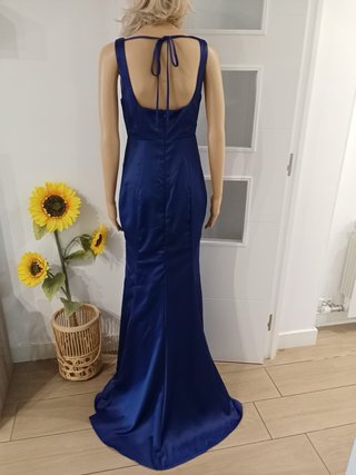 Vestido largo fiesta azul