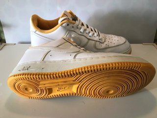 Nike Air force in pelle Misura 46.5 bianco giallo