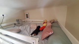Cama alta doble de madera 140cmx200cm