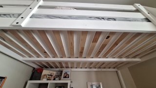 Cama alta doble de madera 140cmx200cm