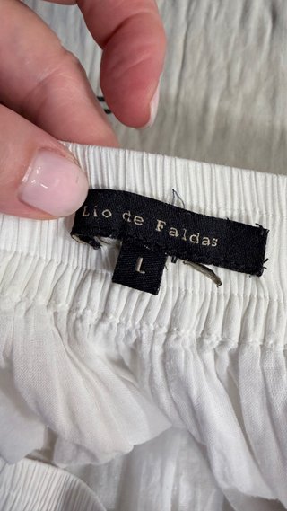 Falda Larga Lino Encaje Boho Lio de Faldas