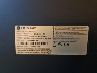 Televisor LG 26LG3100 Negro