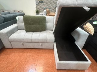 Sofá Cama Gris con Arcón 250cm