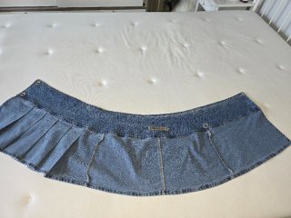 Minifalda vaquera plisada talla M