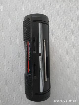Radio Portátil Analógica Vintage Negra