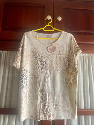 Blusa Mujer Leopardo Viscosa Talla Única
