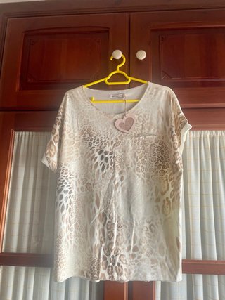 Blusa Mujer Leopardo Viscosa Talla Única