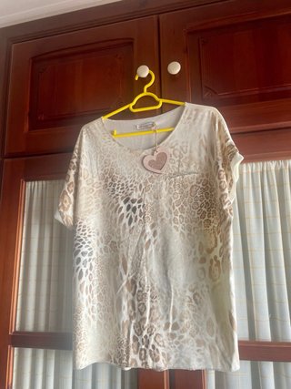 Blusa Mujer Leopardo Viscosa Talla Única