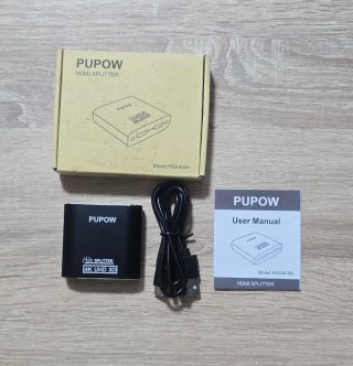 Divisor HDMI PUPOW 4K Aluminio