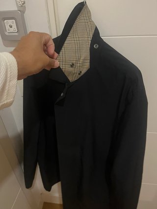 Parka Mango Talla L Capucha Desmontable Negra