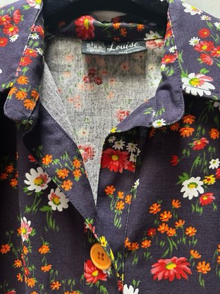 Vestito camicia floreale vintage taglia XL