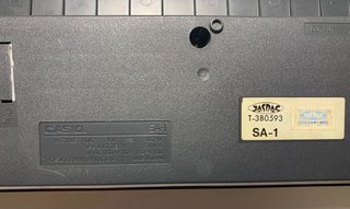 Teclado Casio SA-1 Tone Bank Vintage 1989