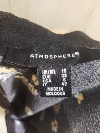 Vestido negro de flores