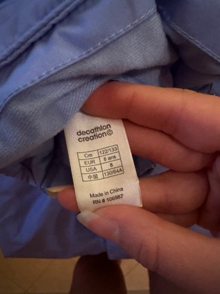 Mono de esquí azul para niña