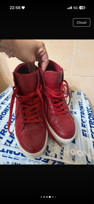 Stivaletti Guess Rossi