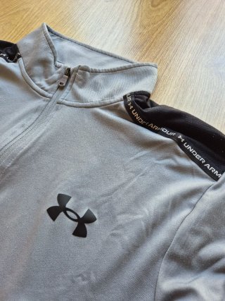 Felpa Under Armour grigia mezza zip