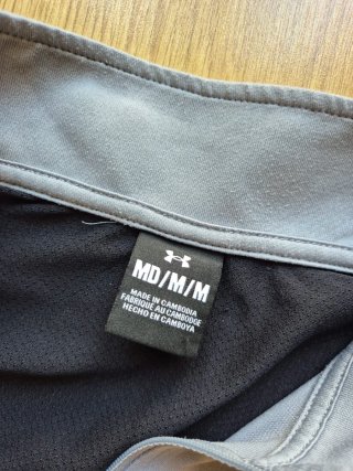 Felpa Under Armour grigia mezza zip