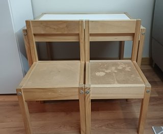 Mesa y 2 Sillas Infantiles Ikea