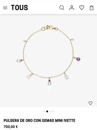 CHOLLO!!! Pulsera TOUS Mini Ivette Oro 18kt