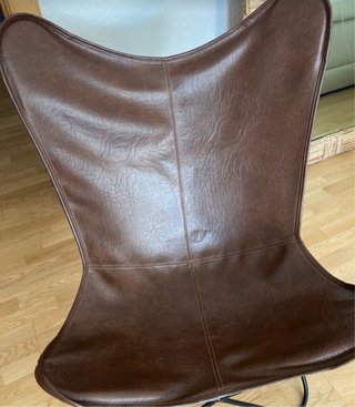 Funda Silla Mariposa Efecto Piel Marrón