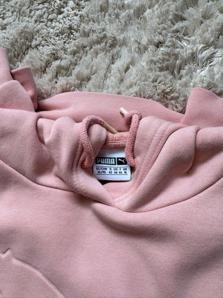 Sudadera Puma Rosa con Logo en Relieve