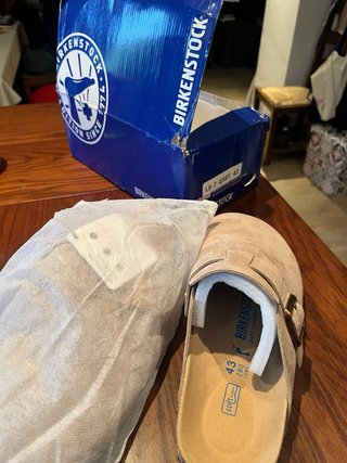 Sandalias Birkenstock Boston Beige Talla 43