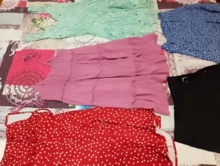 Lote vestidos y faldas vintage T. XS/S