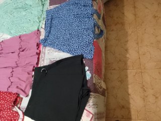 Lote vestidos y faldas vintage T. XS/S