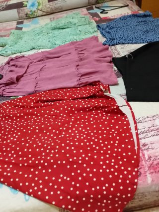 Lote vestidos y faldas vintage T. XS/S