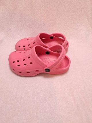 Zuecos niña rosa fucsia talla 28