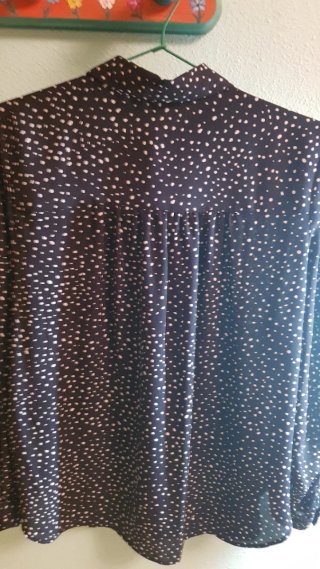 Blusa mujer lunares negro y blanco