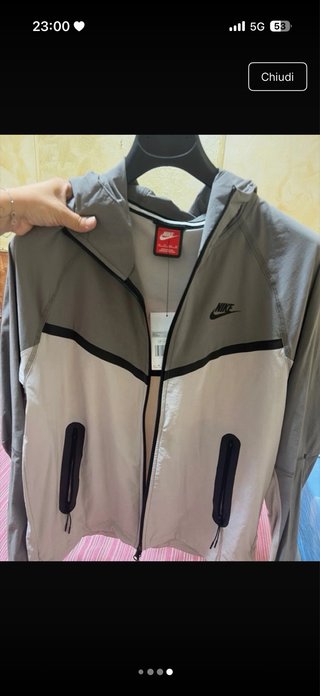 Giacca Nike Beige/Grigia
