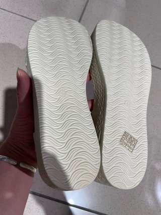 Sandalias Cuña Plataforma Beige/Blanco T41