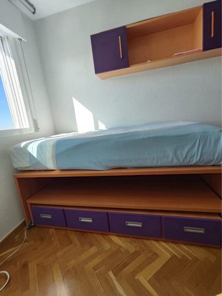 Cama nido con cajones y doble altura