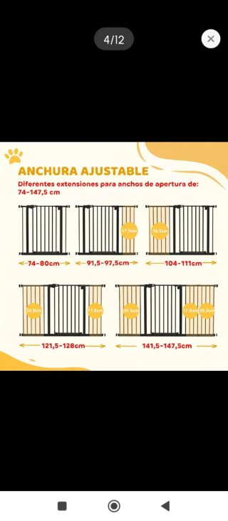 Recinzione protettiva per animali in metallo nero