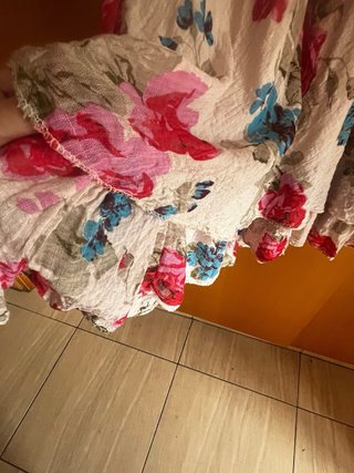 Vestido estampado floral rosa