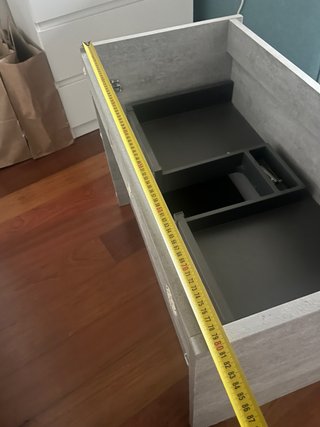 Mueble Lavabo Baño Gris Madera