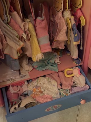 Armario infantil Baby Born rosa y azul